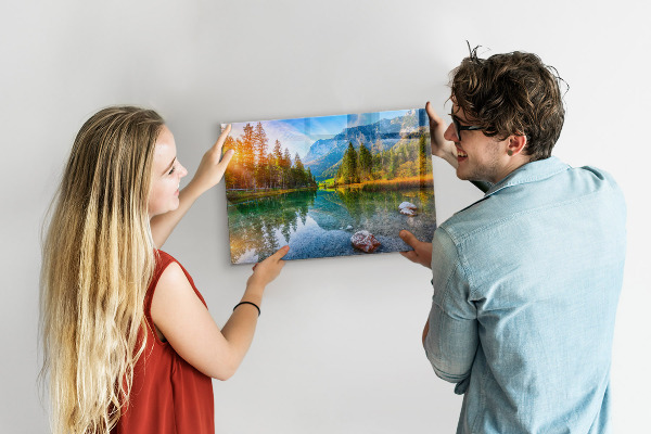 Tableau magnétique mural paysage de montagne fluviale
