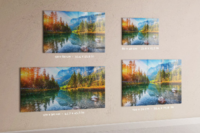 Tableau magnétique mural paysage de montagne fluviale