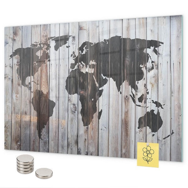 Tableau magnétique Le monde sur les planches