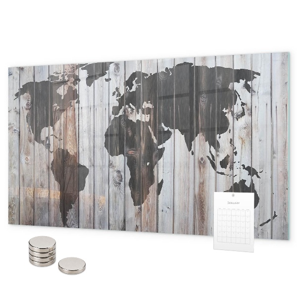 Tableau magnétique Le monde sur les planches