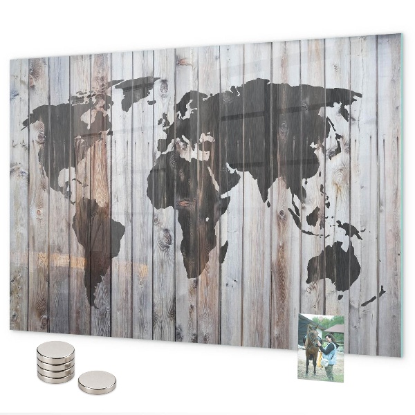 Tableau magnétique Le monde sur les planches