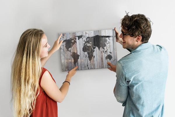 Tableau magnétique Le monde sur les planches