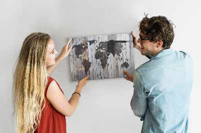 Tableau magnétique Le monde sur les planches