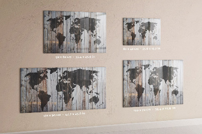 Tableau magnétique Le monde sur les planches