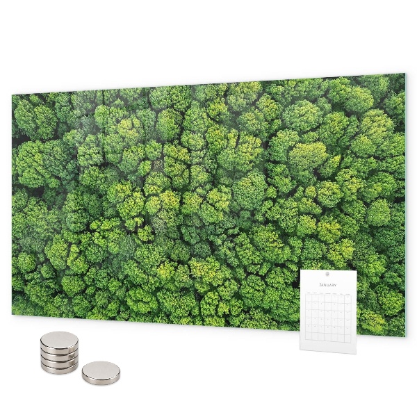 Tableau magnétique mural La forêt vue du ciel