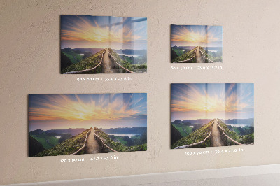 Tableau magnétique mural paysage de montagne