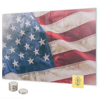 Tableau magnétique mural drapeau américain