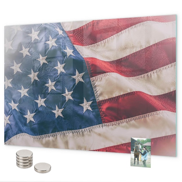 Tableau magnétique mural drapeau américain