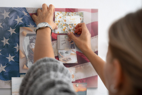 Tableau magnétique mural drapeau américain