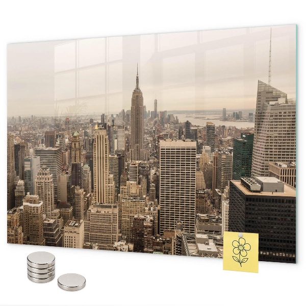 Tableau magnétique paysage urbain