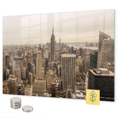 Tableau magnétique paysage urbain