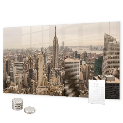 Tableau magnétique paysage urbain