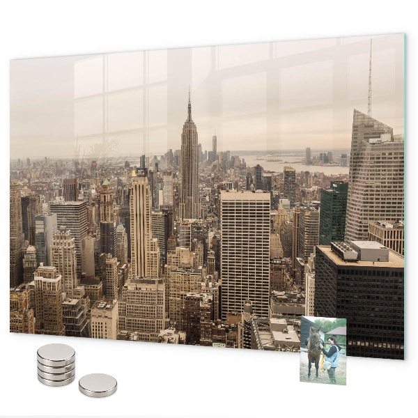 Tableau magnétique paysage urbain