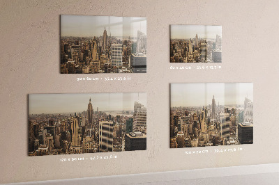 Tableau magnétique paysage urbain