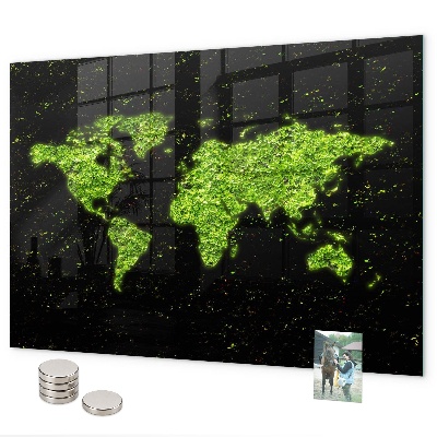 Tableau magnétique Carte du monde