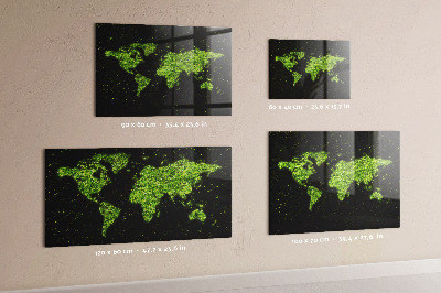 Tableau magnétique Carte du monde