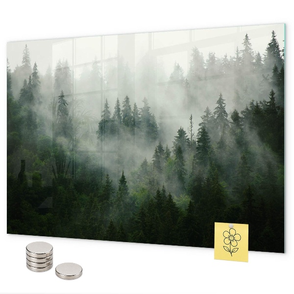 Tableau magnétique Forêt brumeuse