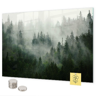 Tableau magnétique Forêt brumeuse