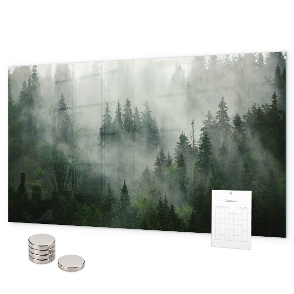 Tableau magnétique Forêt brumeuse