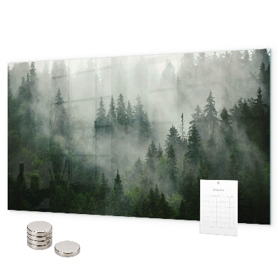 Tableau magnétique Forêt brumeuse