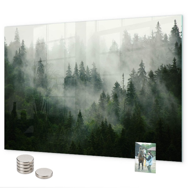 Tableau magnétique Forêt brumeuse
