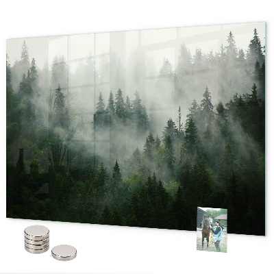 Tableau magnétique Forêt brumeuse