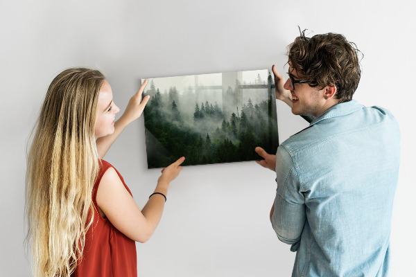 Tableau magnétique Forêt brumeuse