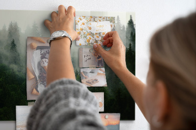 Tableau magnétique Forêt brumeuse