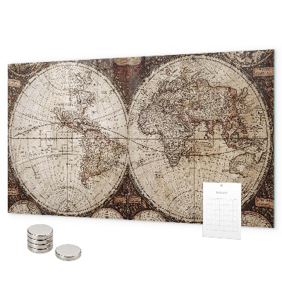 Tableau magnétique Carte du vieux monde