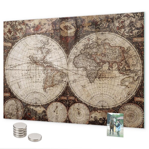 Tableau magnétique Carte du vieux monde