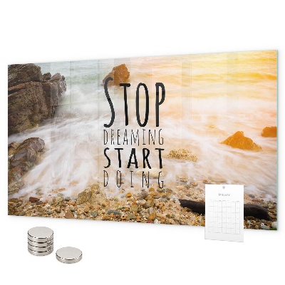 Tableau magnétique mural Texte de motivation