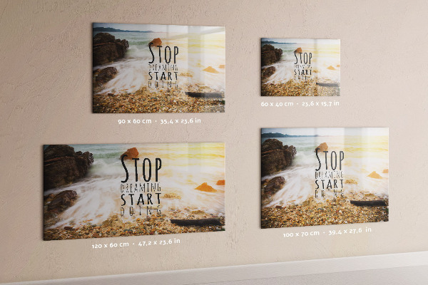 Tableau magnétique mural Texte de motivation