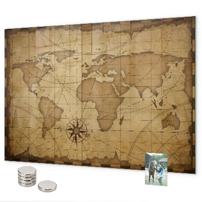 Tableau magnétique Carte du vieux monde