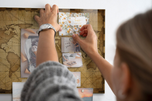 Tableau magnétique Carte du vieux monde
