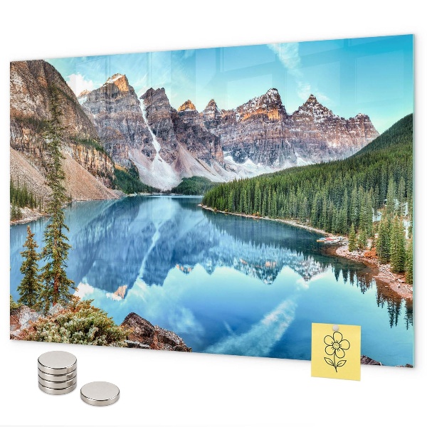 Tableau magnétique mural paysage de montagne