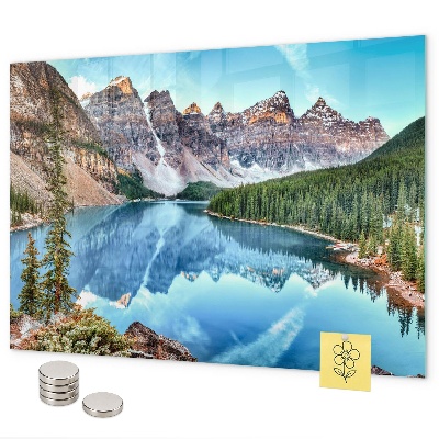 Tableau magnétique mural paysage de montagne