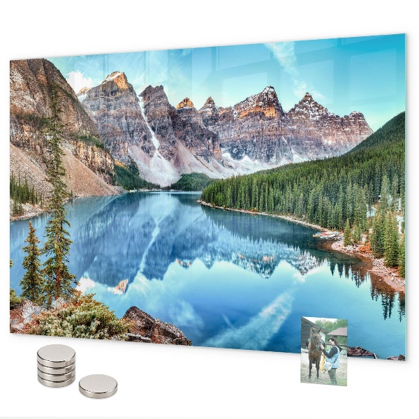 Tableau magnétique mural paysage de montagne