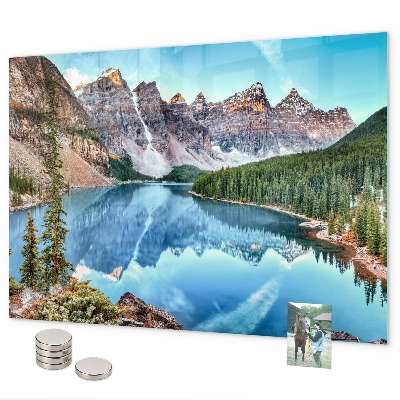 Tableau magnétique mural paysage de montagne