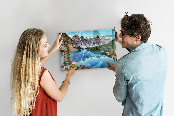 Tableau magnétique mural paysage de montagne