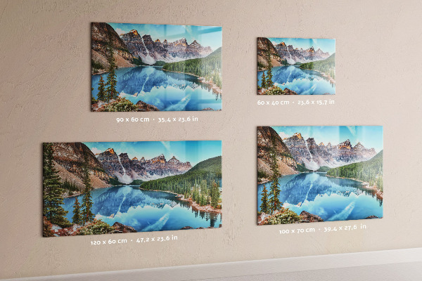Tableau magnétique mural paysage de montagne