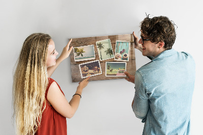 Tableau magnétique mural Photos Polaroid
