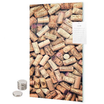 Tableau magnétique décoratif bouchons de vin