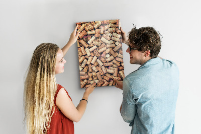 Tableau magnétique décoratif bouchons de vin