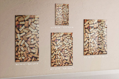Tableau magnétique décoratif bouchons de vin