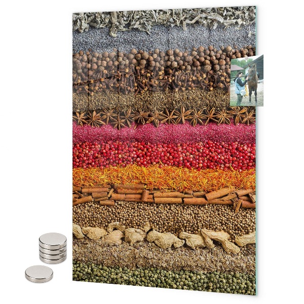 Tableau aimanté Feuilles de flamant rose tropicales