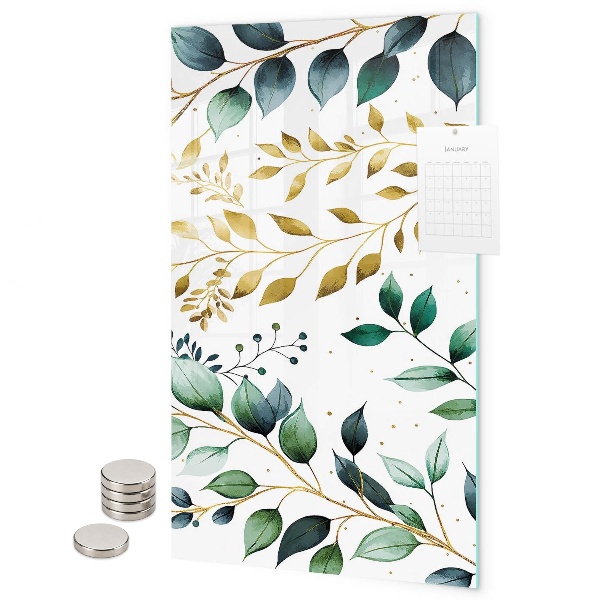 Tableau magnétique décoratif Feuilles délicates