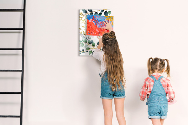 Tableau magnétique décoratif Feuilles délicates