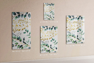 Tableau magnétique décoratif Feuilles délicates