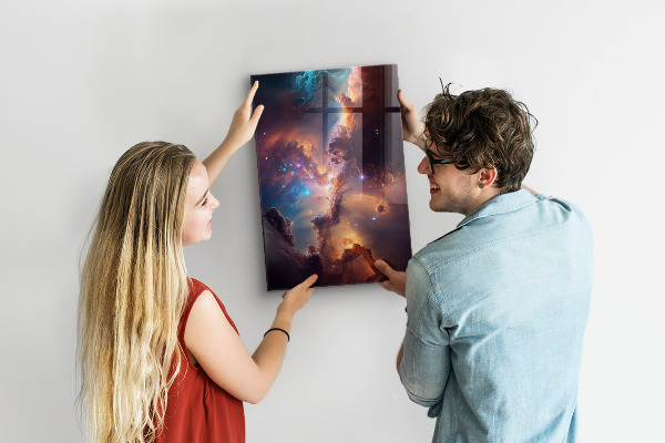 Tableau magnétique décoratif espace galactique