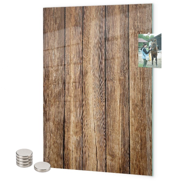 Tableau aimanté planches